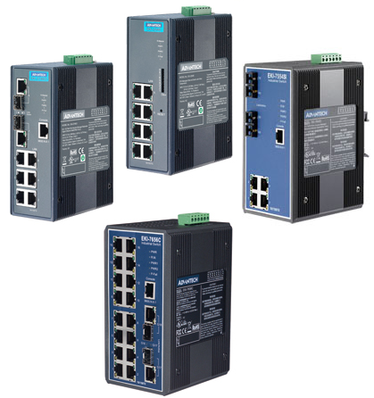  Managed Redundant Industrial Ethernet Switches